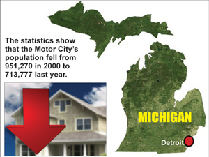 Census: Detroit's population plummets 25 percent