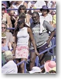 Tennis player venus Williams and her father, Richard Williams.